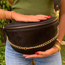 Load image into Gallery viewer, Fannypack black women bag