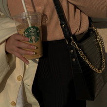 Load image into Gallery viewer, black cross bag women bags