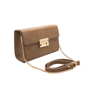 MOCHA "KAA" CLUTCH