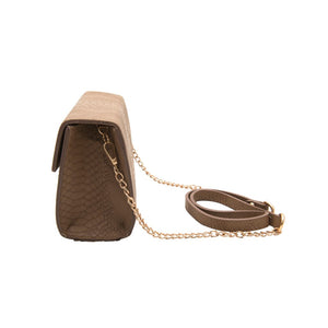 MOCHA "KAA" CLUTCH