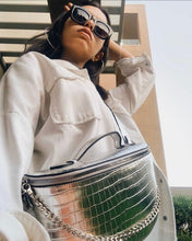 Load image into Gallery viewer, Fannypack Silver women bags
