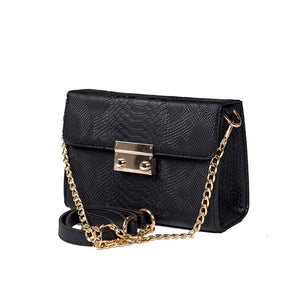 BLACK "KAA" CLUTCH