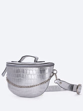 Load image into Gallery viewer, Fannypack Silver women bags
