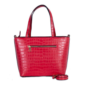 RED CROC TOTE BAG