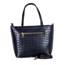 Load image into Gallery viewer, BLACK CROC TOTE BAG
